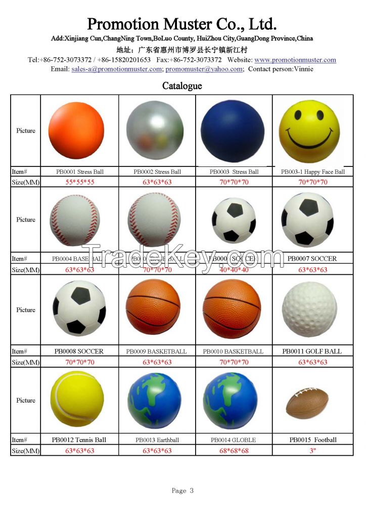 PU stress balls