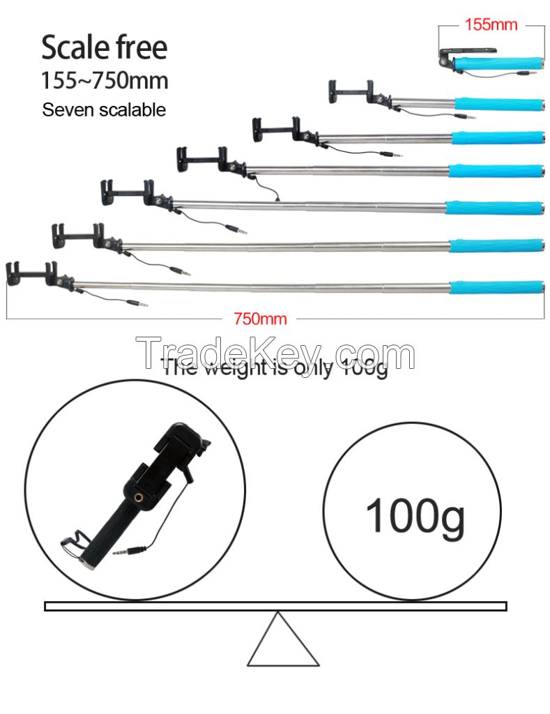 15.5cBattery Free Pockt Slfie Stick for Iphone