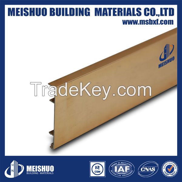 Aluminum skirting board for wall corner decoration