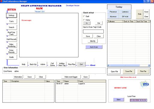 Computerised Time and Attendance System