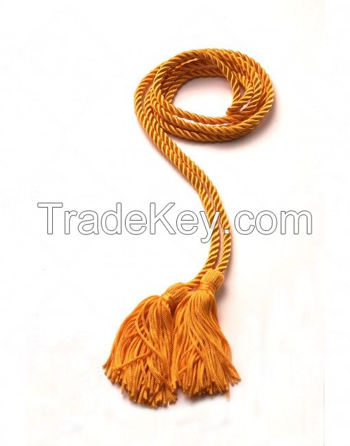 Single Braided Graduation Honor Cord with Tassels Charm