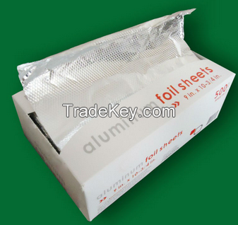 pop-up aluminum foil sheets embossed