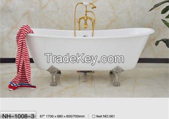 NH-1008-3 Freestanding Cast Iron Bathtub