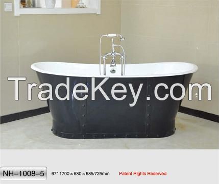 NH-1008-5 Freestanding Cast Iron Bathtub