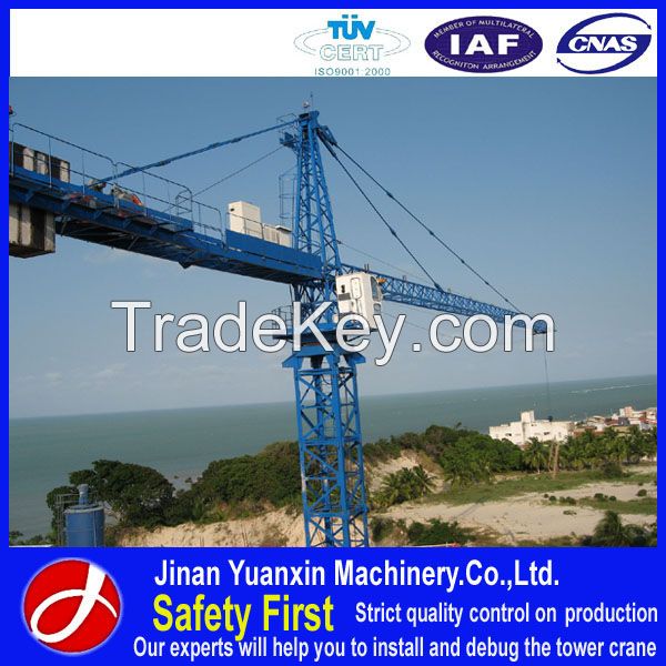 factory best price 5010 tower crane supplied by China manufacture