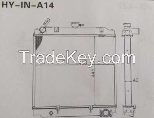 high performance vehicle aluminum radiator tank