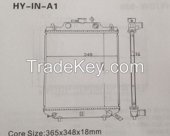 2015 best seller OEM  vehicle radiator for india market