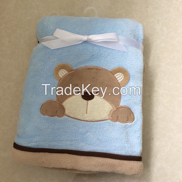 Animal Applique Embroidery Blanket