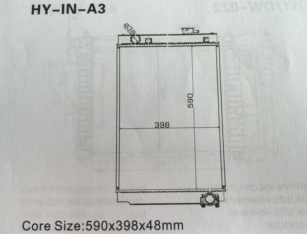 aluminium radiator with plastic tank