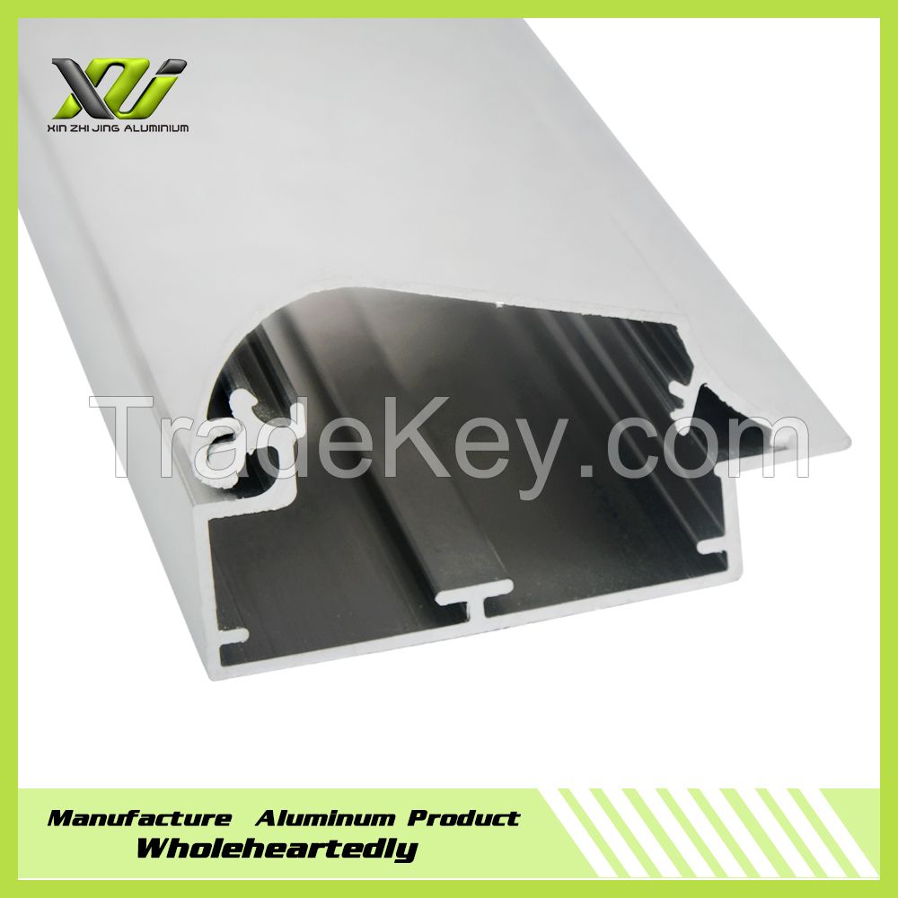 6063T5 sand silver color anodized extrusion profile