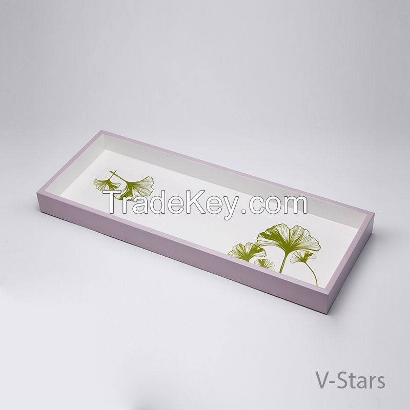 Rect lacquer tray 