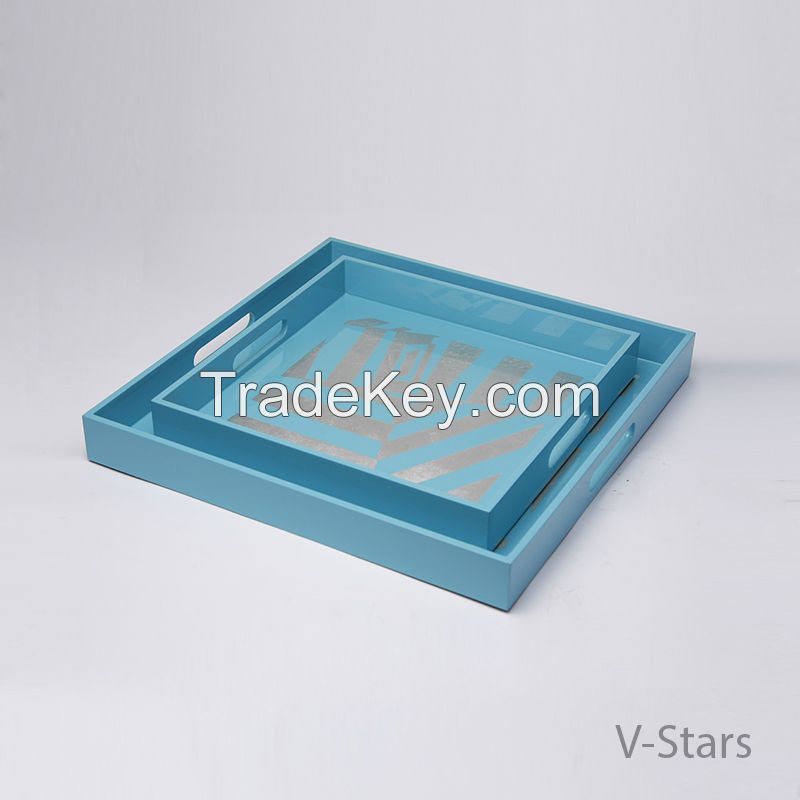 Rect lacquer tray 