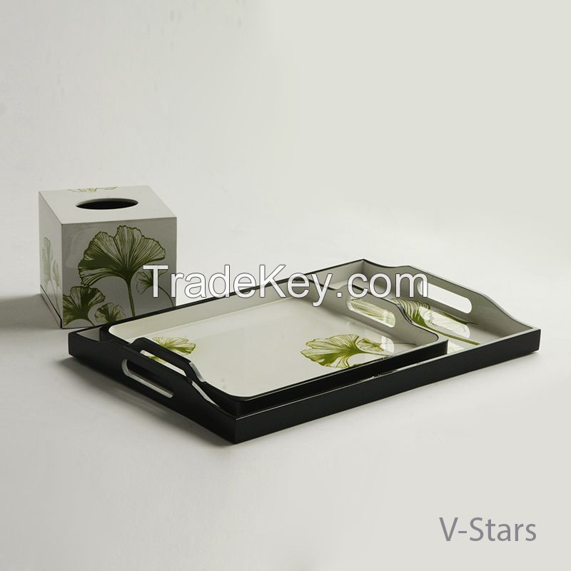 Rect lacquer tray 