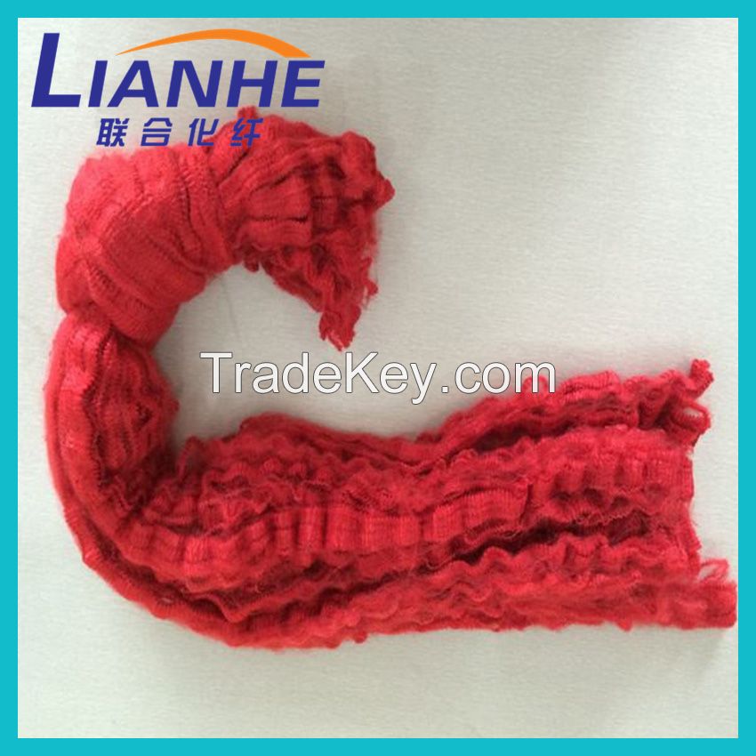 1.5d 3d 4d 5d 7d 8d 10d 12d recycled red color filament polyester tow