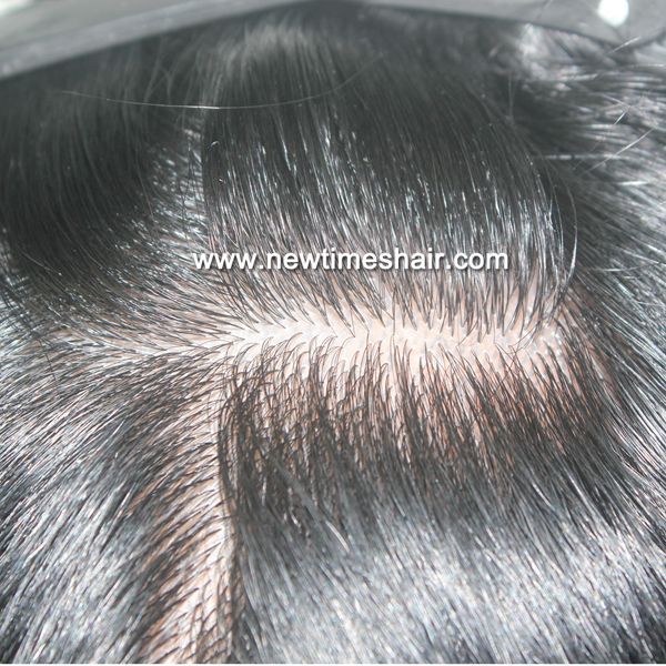 Silicon full cap injected hair systems