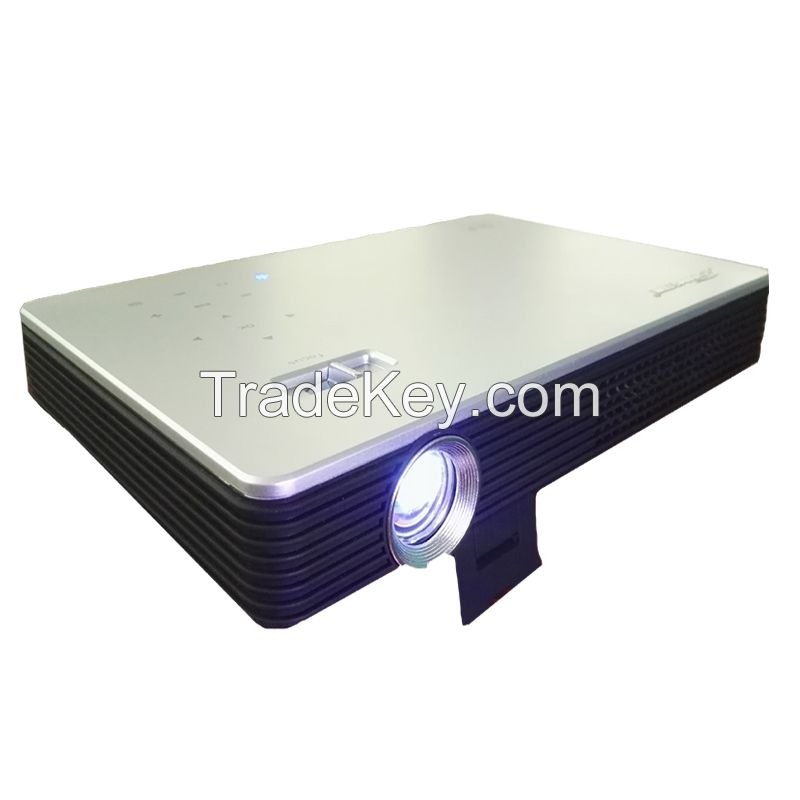 Mini Android 4.4 Projector, Connect to Smartphones, Wi-Fi, Bt, HDMI, U