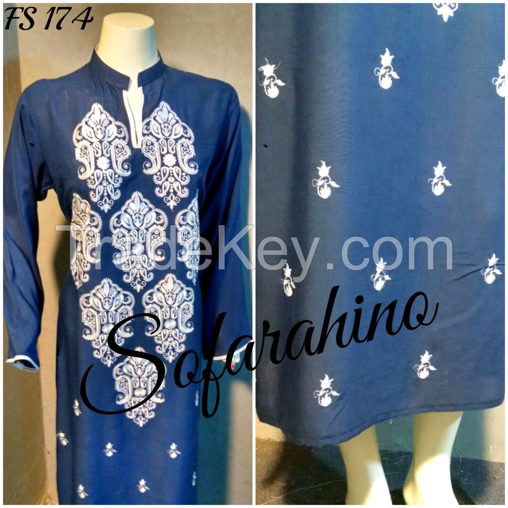 Ladies 3 pcs  Embroidered stitched suits