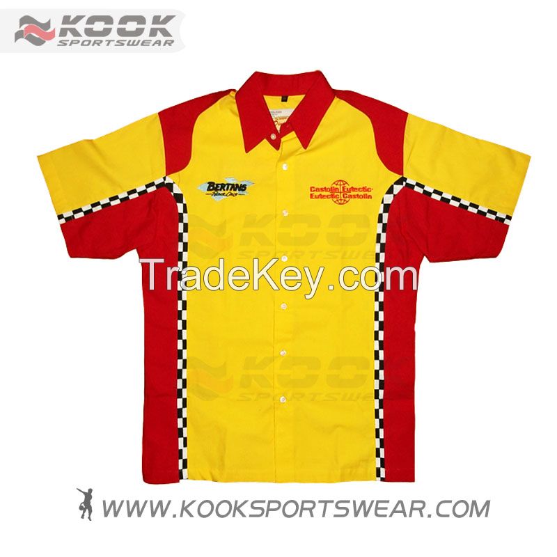 Dye sublimation custom motor racing shirts racing shirts