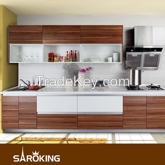 Modern Style Veneer Melamine Kitchen Cabinet