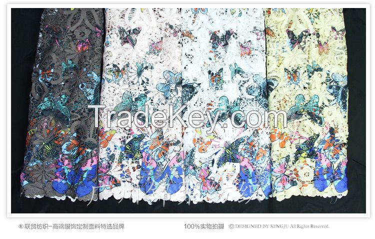 New Arrival Butterfly Digital Print garments fabrics