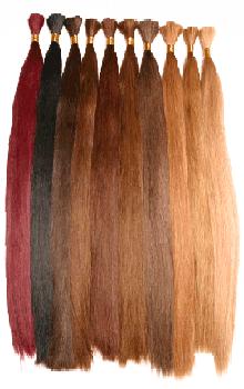 colored virgin human hair bulk