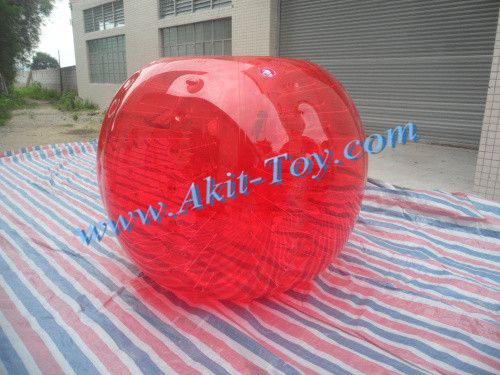 Funny red inflatable bubble soccer ball bumper ball