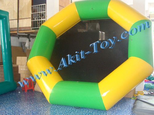 13ft inflatable water floating trampoline for party