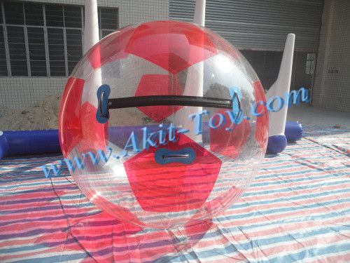 Kids red funny water walking ball for summer party