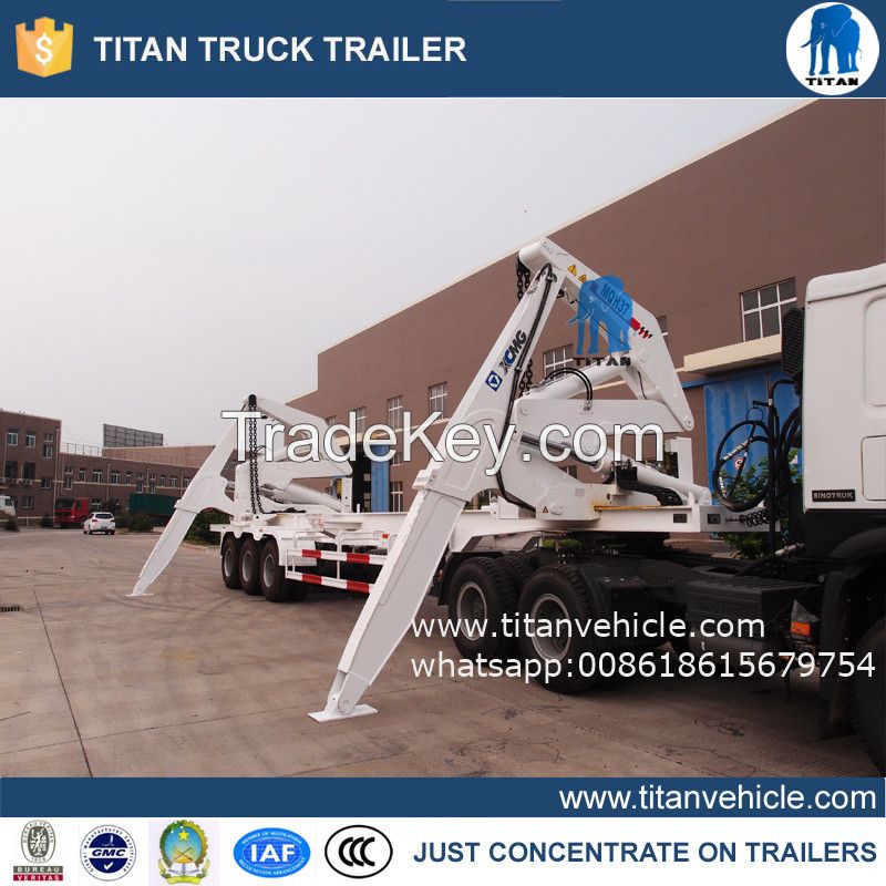 Container side loader truck