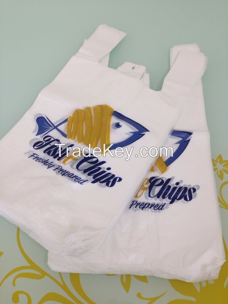 Glue spot t-shirt plastic bag Vietnam manufacturer / self open plastic bag