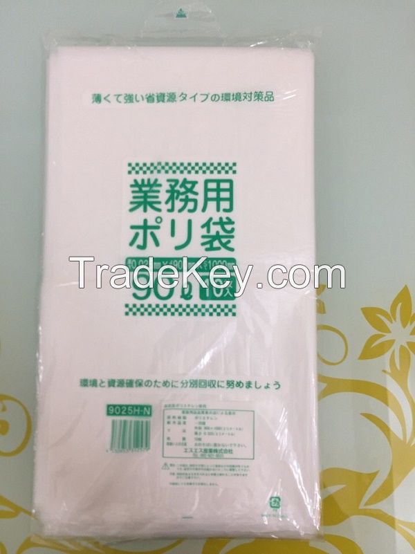 LLDPE garbage bag Auto folding for Japan market