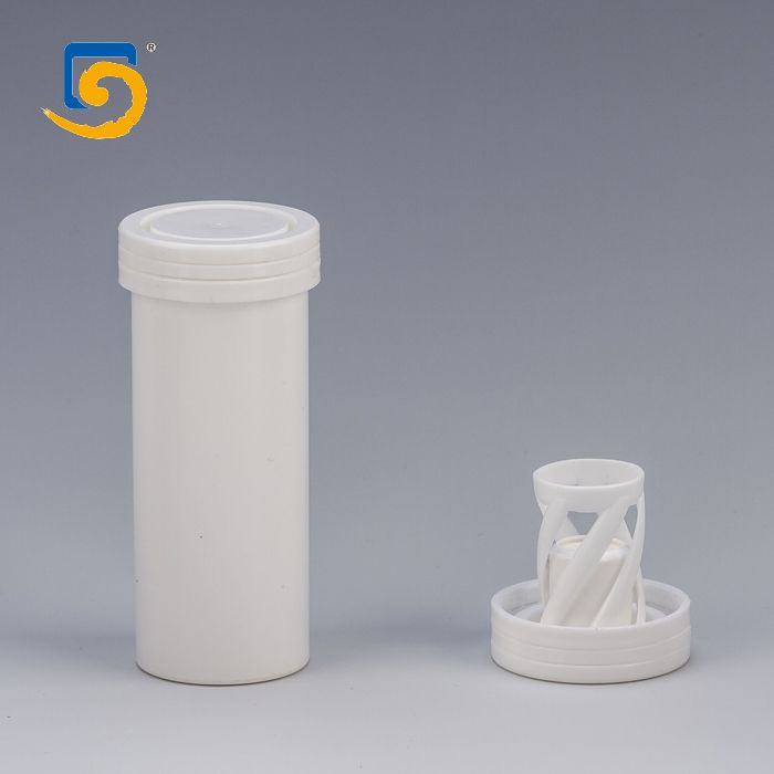 96mm Plastic Effervescent Tablets Tube with Desiccant Cap&amp;Test Strip Tube