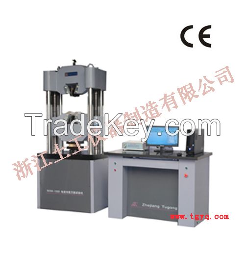 WAW Microcomputer Controlled Electro-hydraulic Servo Universal Testing Machine