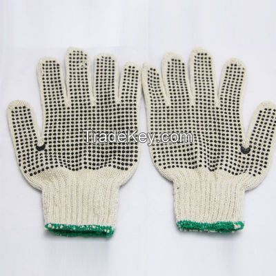 7g Chain Machine Bleached White Color Knit Glove