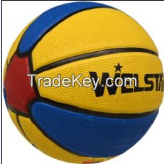 Multi Color Rubber Basketball