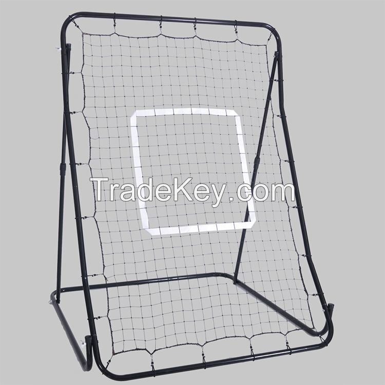 Metal frame baseball batting rebound net for training