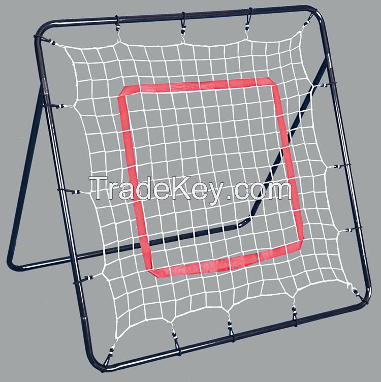 Metal frame baseball batting rebound net for training