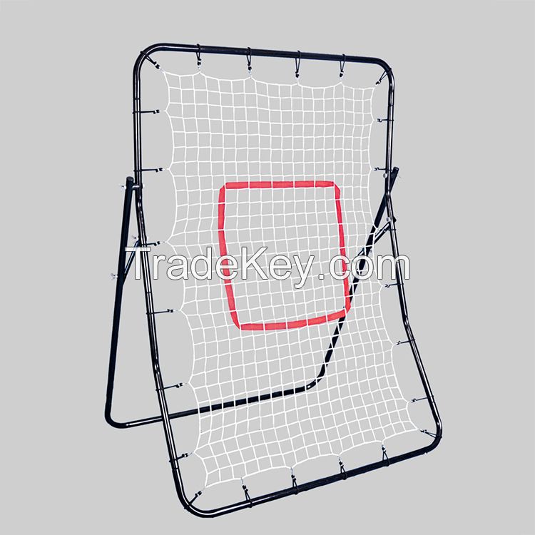 Metal frame baseball batting rebound net for training