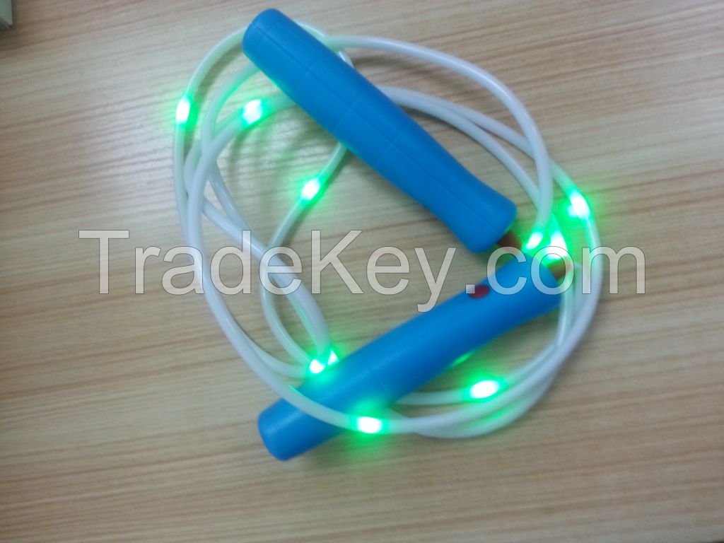 2015 Hot sale electronic skipping rope led skipping rope light up jump rope