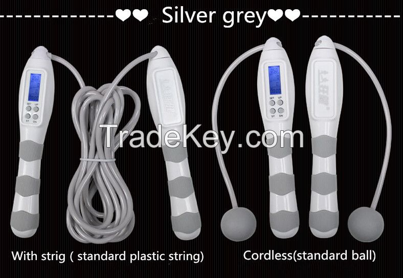 2015 Top quality weight lossing led skipping ropes with voice propmt jump ropes