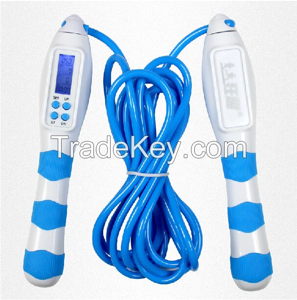 2015 Top quality weight lossing led skipping ropes with voice propmt jump ropes