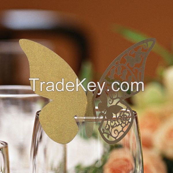 Laser cut place card for wedding decoration