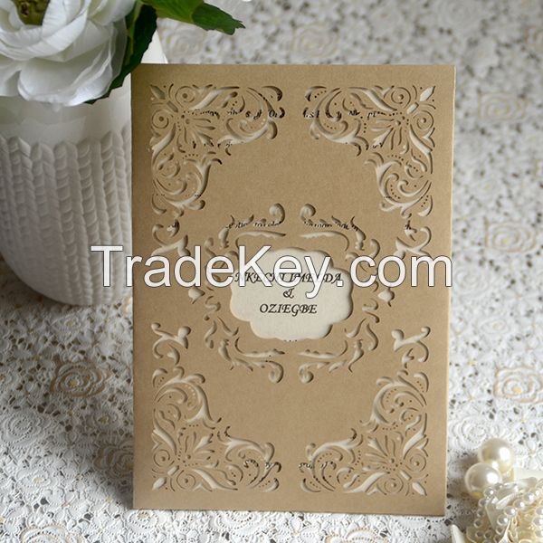 Custom English Wedding Invitation Card