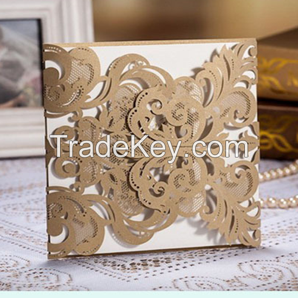 Elegant Laser Cut Wedding Cards