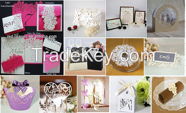 Elegant Laser Cut Wedding Cards