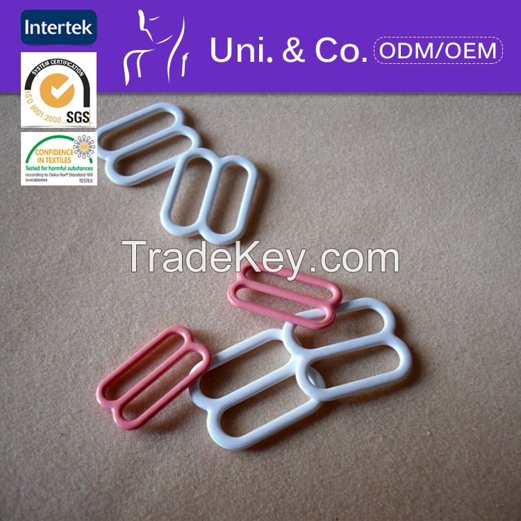 Nylon coated bra adjuster