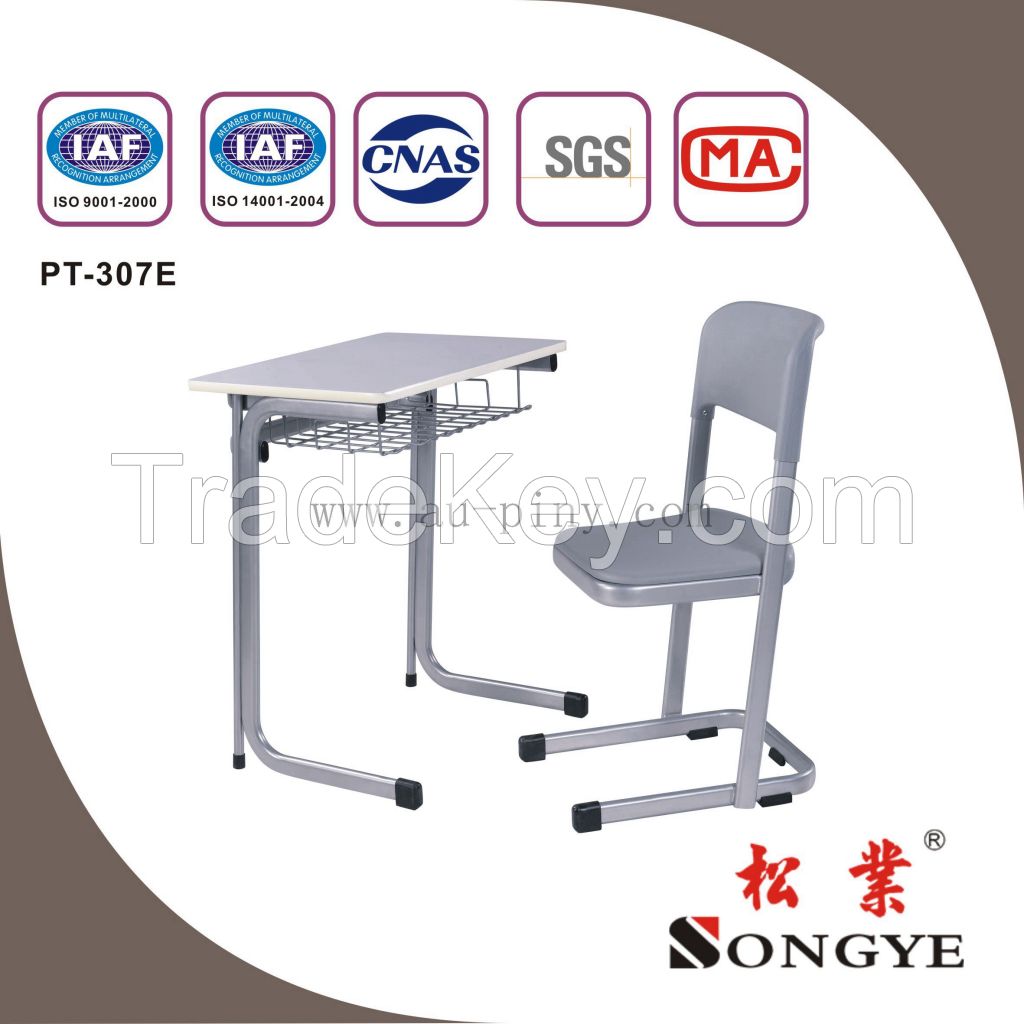 Fixed Single Student Desk&Chair