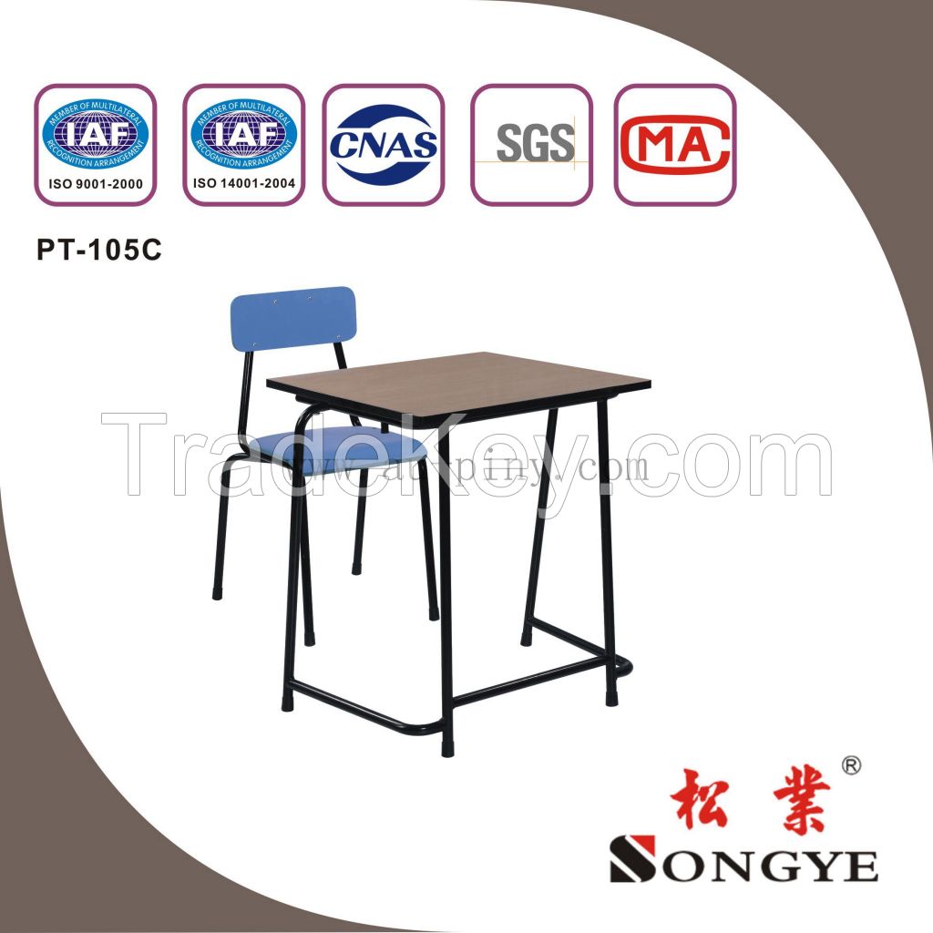 Fixed Single Student Desk&Chair,Examination Desk&Chair