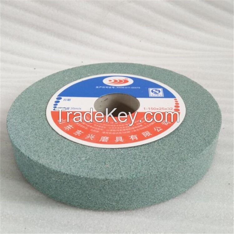 6 inch green silicon carbide grinding wheel