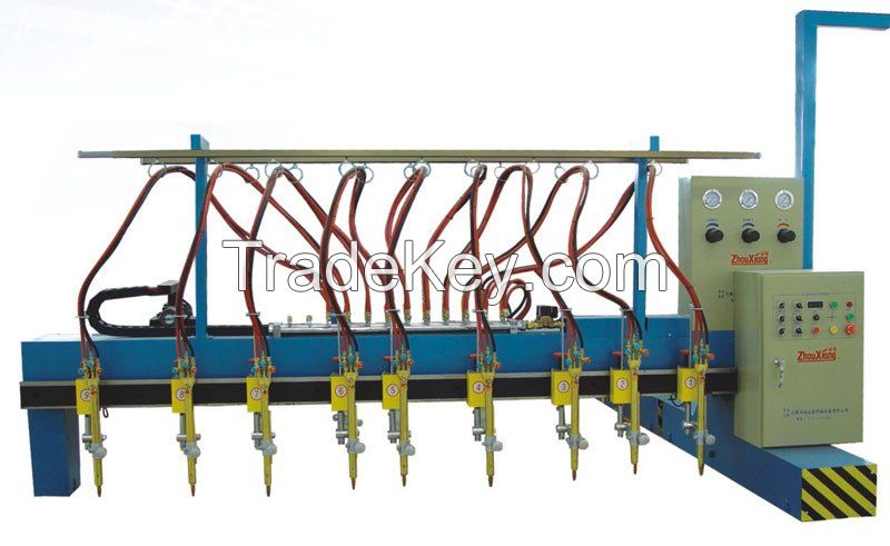 H beam production line Multi head Strip Flame Cutting Machine